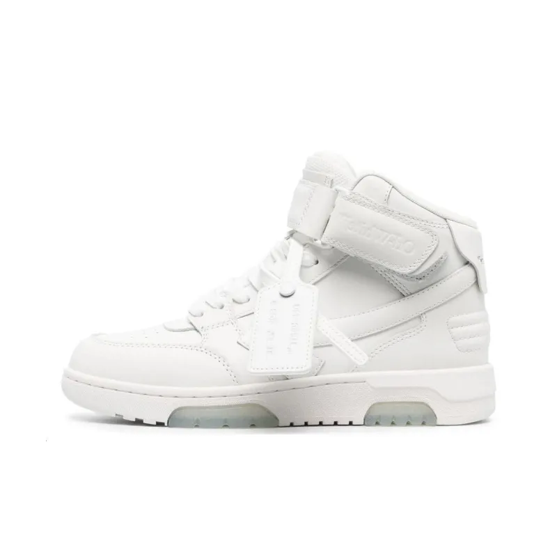 OFF-WHITE Out Of Office Mid Top White Women's-0