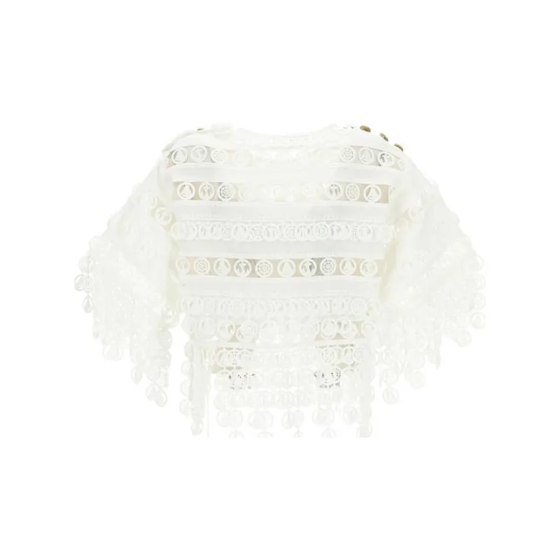 Zimmermann High Tide Nautical Crop Top-1