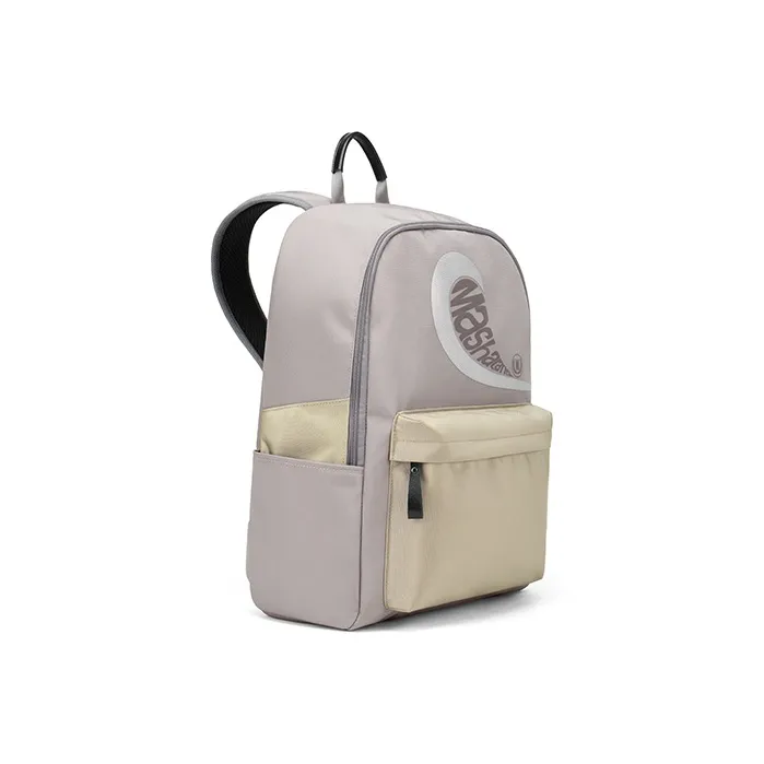 MashaLanti Nylon Fabric Laptop Backpack Large Size Unisex Gray-1