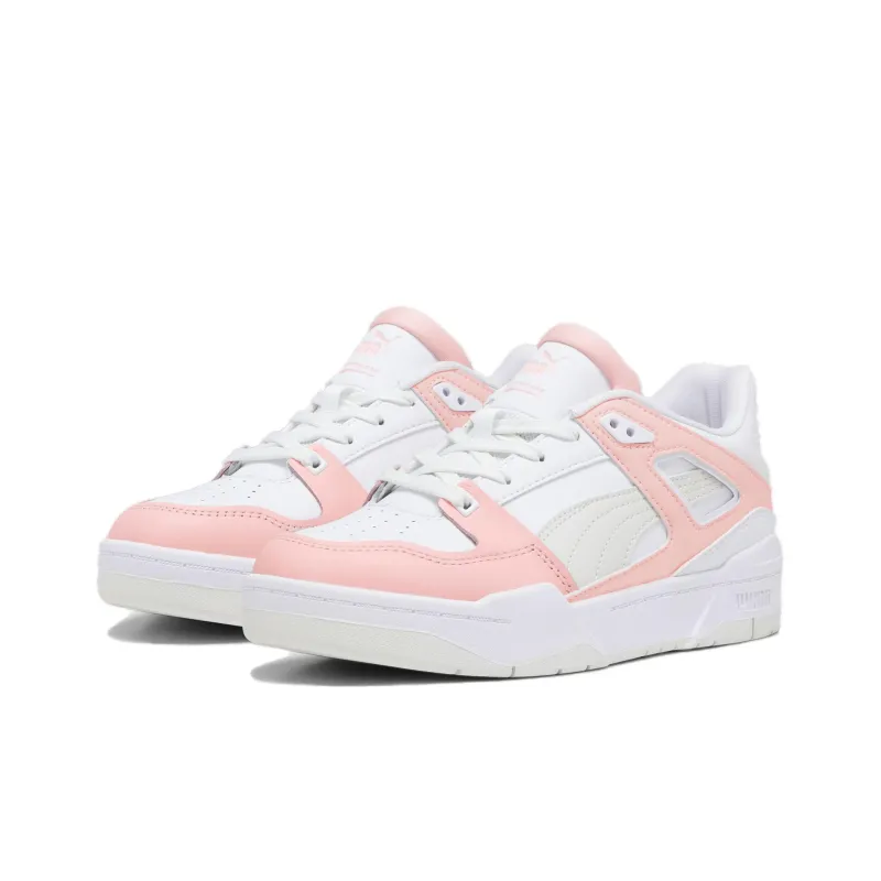 PUMA Slipstream Anti Slip Wear Resistant Low Top Skateboard Shoes Women's White Pink-2