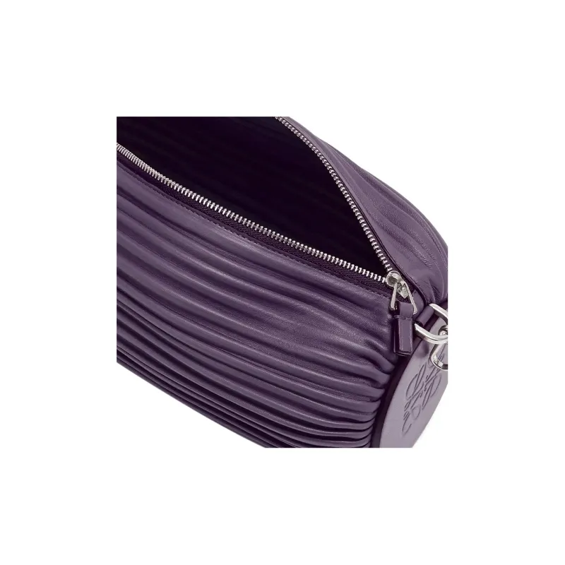 LOEWE Nappa Sheepskin Handbag, Shoulder Bag Women's Dark Purple-4