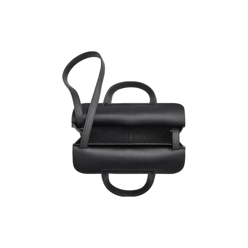 HERMES Halzan Clemence Bullock Leather Handbag Shoulder Bag Crossbody Bag Women's 3Y Velvet-3