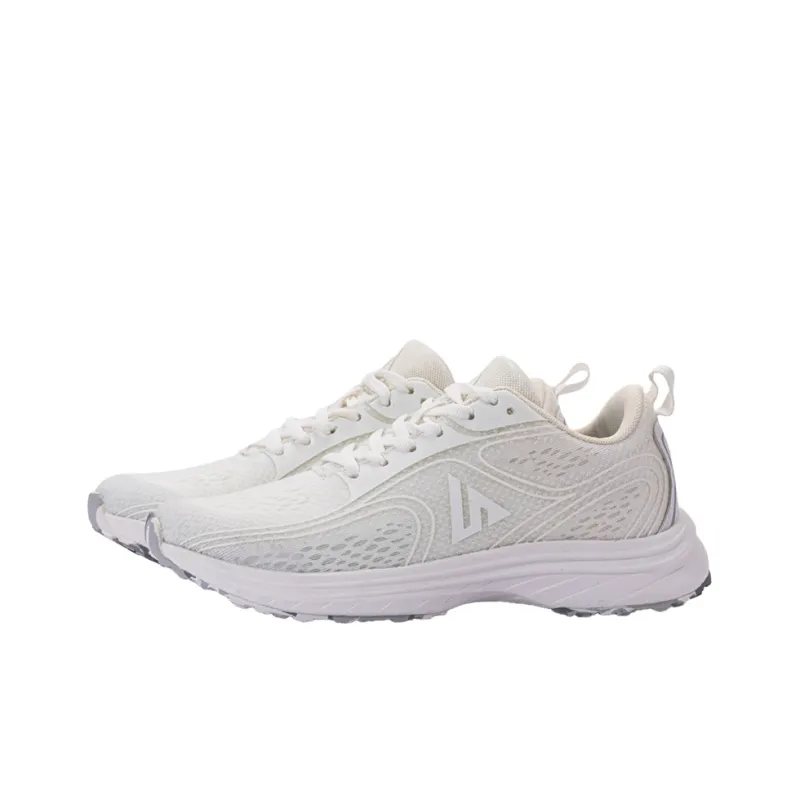 SANJEG Low Top Running Shoes Unisex Pearl White-2