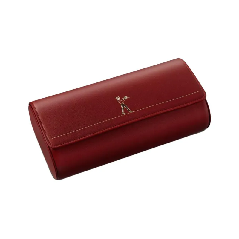 CARTIER Calfskin Storage Bag Women's Red-1