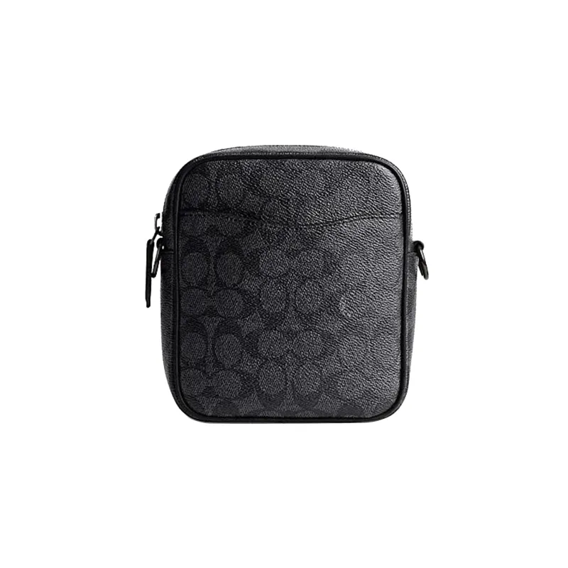 COACH PVC Messenger Bag, Shoulder Bag, Crossbody Bag Mini Men's Charcoal Black-1