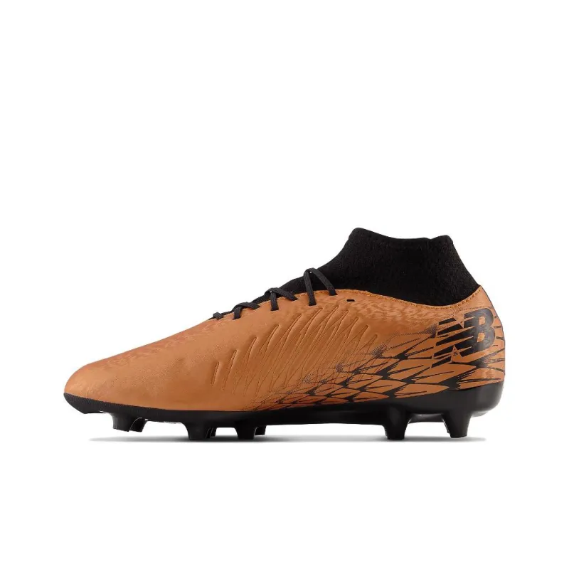 New Balance Tekela V4 Magique FG Anti Slip Wear Resistant Soccer Shoes Unisex Copper Black-0