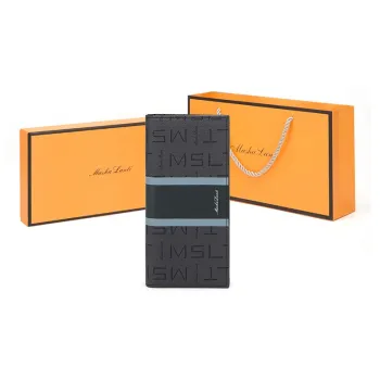 MashaLanti PVC Clutch Coin Purse Card Holder Wallet Regular Men's Dark Gray