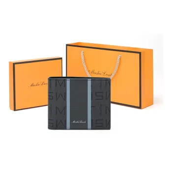 MashaLanti PVC Coin Purse Card Holder Wallet Men's Dark Gray