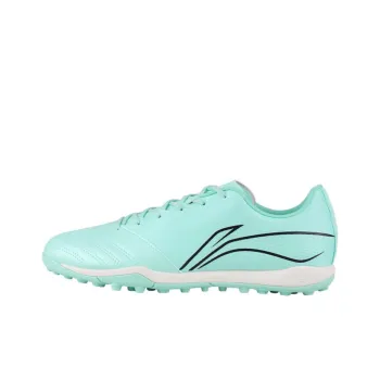 LiNing TF Rubber Broken Studs Artificial Ground, Natural Ground Slip Resistant Soccer Shoes Men's Ice Green
