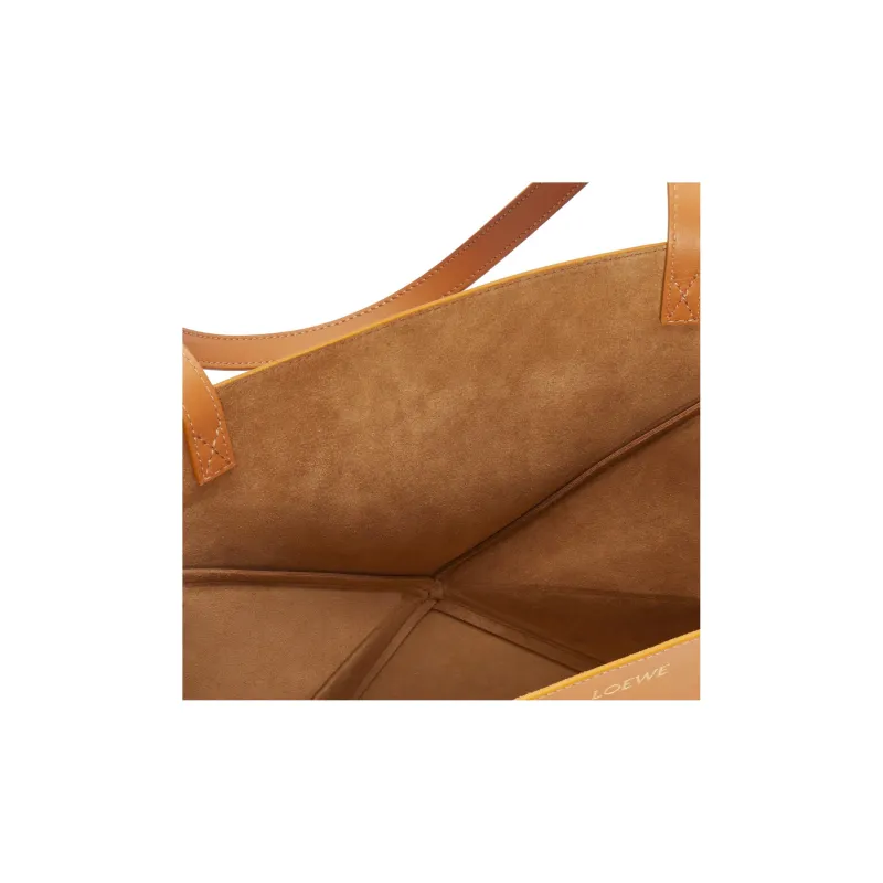 LOEWE Calfskin Tote Bag, Shopping Bag, Handbag Women's Brown-5