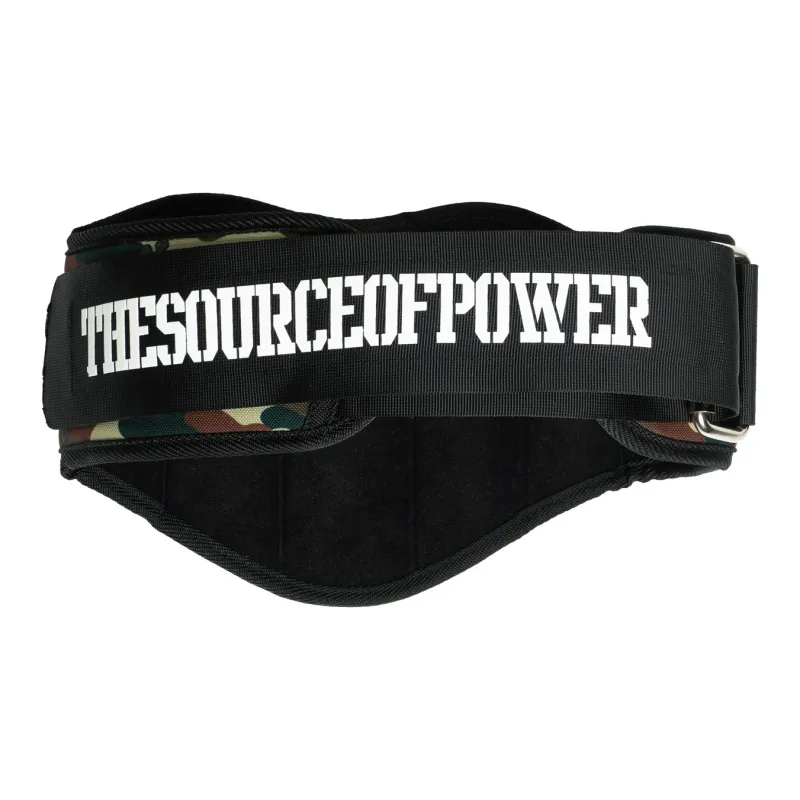 BD.POWER UP+ Camouflage Collection Back Support Braces Fitness Protective Green Polyester Nylon Unisex-1