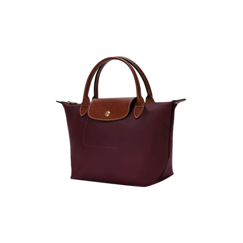 LONGCHAMP Fabric Dumpling Bag Handbag Trumpets Women's Dark Red-1