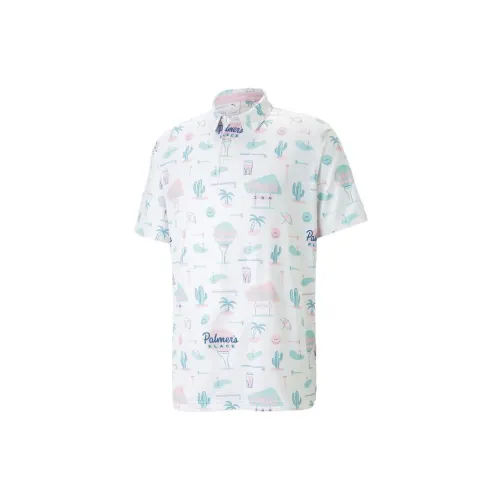 PUMA CLOUDSPUN Polo Shirts Men Light Pink