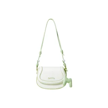 Miffy PU Shoulder Bag Saddle Bag Crossbody Bag Women's White/Brown
