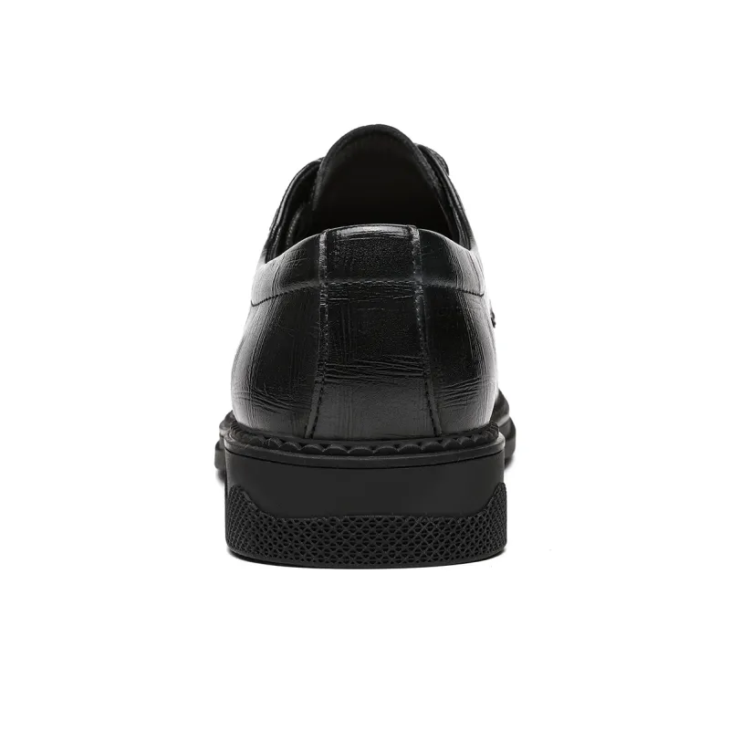 CHINT Dress Shoes Men Low Top Black-2