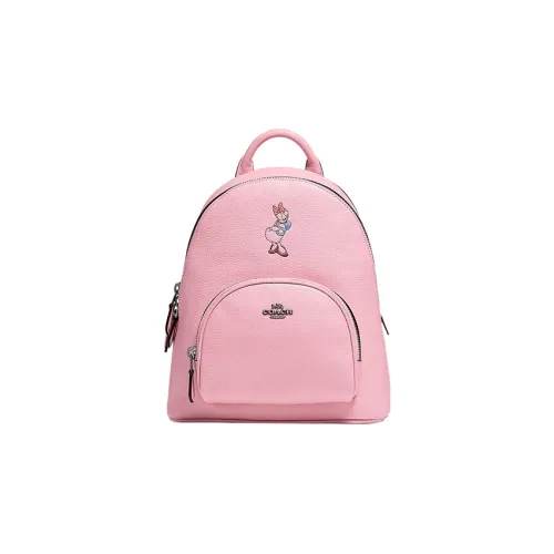 COACH Disney, Collaboration Carrier Leather Backpack Medium Size Women's Pink