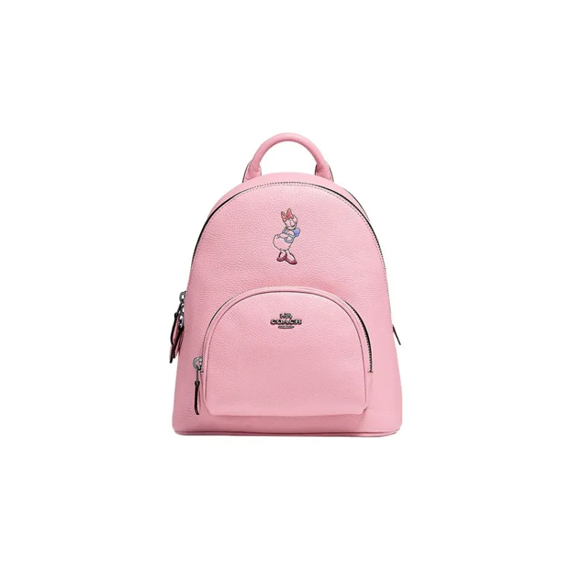 COACH Disney, Collaboration Carrier Leather Backpack Medium Size Women's Pink-0