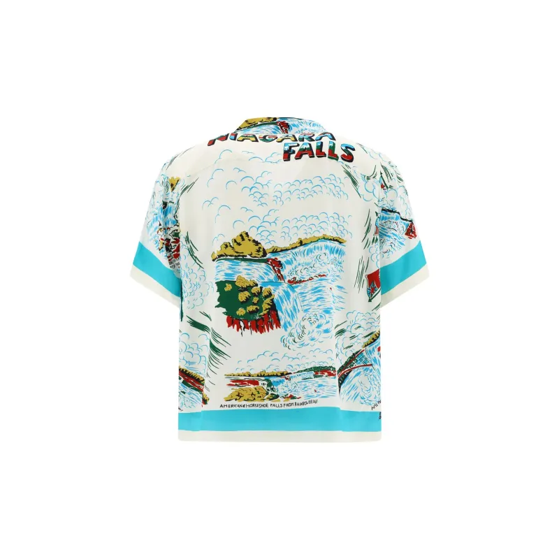 BODE Niagara Souvenir Short Sleeve Shirt-1
