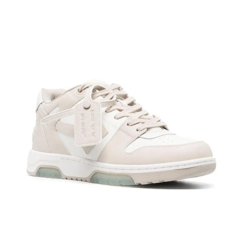 OFF WHITE Out Of Office Round Toe Lace Up Sneakers-2