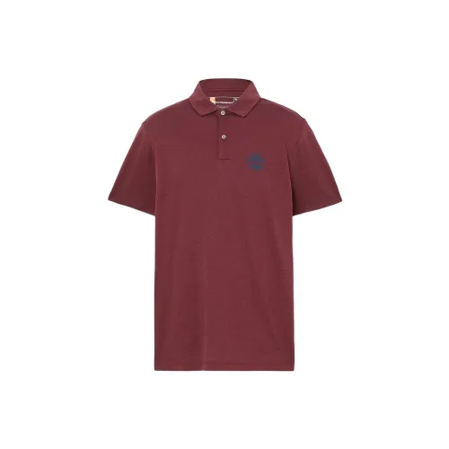 Timberland Polo Shirts Men Deep Red