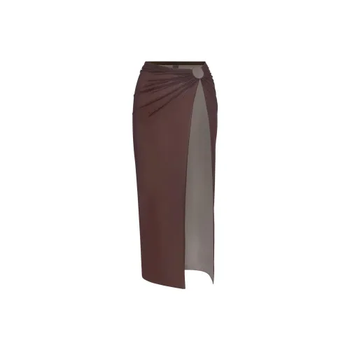 Skims Casual Long Skirts Women's Cocoa