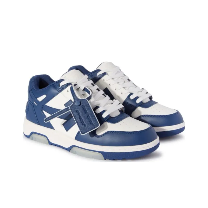 OFF WHITE Out Of Office Ooo Low Tops White Royal Blue-2