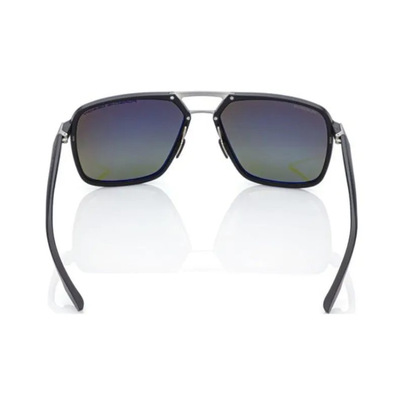 PORSCHE DESIGN Plate And Metal Square Sunglasses Men's Black-5