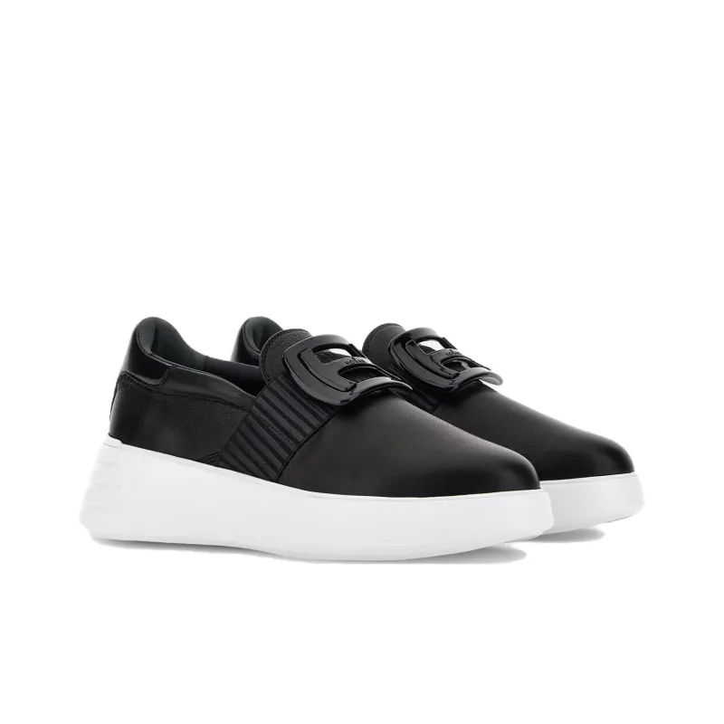 HOGAN Rebel Low-Top Casual Shoes Women's Black-1