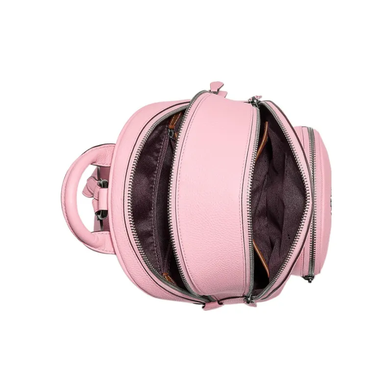 COACH Disney, Collaboration Carrier Leather Backpack Medium Size Women's Pink-2
