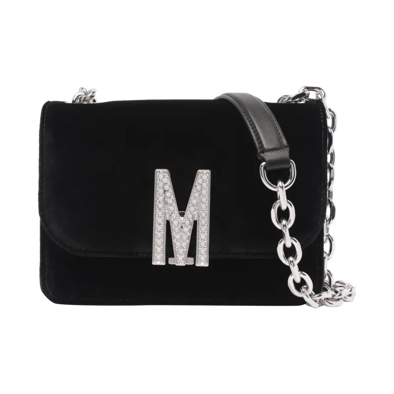 MOSCHINO Fabric Crossbody Bag Shoulder Bag Women's Black-0