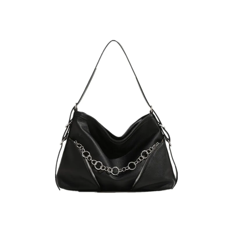 NOMK PU Shoulder Bag, Handbag, Crossbody Bag, Shoulder Bag Women's Champagne-5
