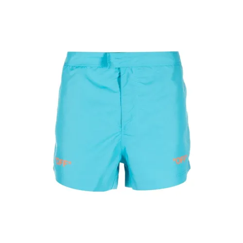 OFF-WHITE Logo-print Swim Shorts