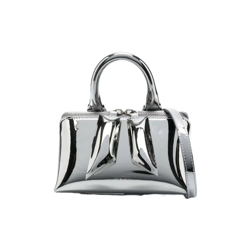 The Attico Polyurethane Handbag Mini Women's Silver-0