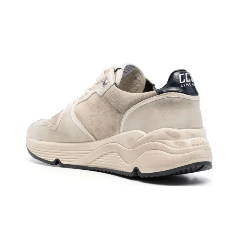 Golden Goose Running Sole Low Top Casual Shoes Men's Beige Black Vintage Version-3