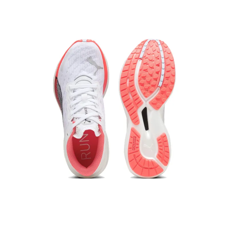 Puma Deviate Nitro 2 White Fire Orchid Women's-4