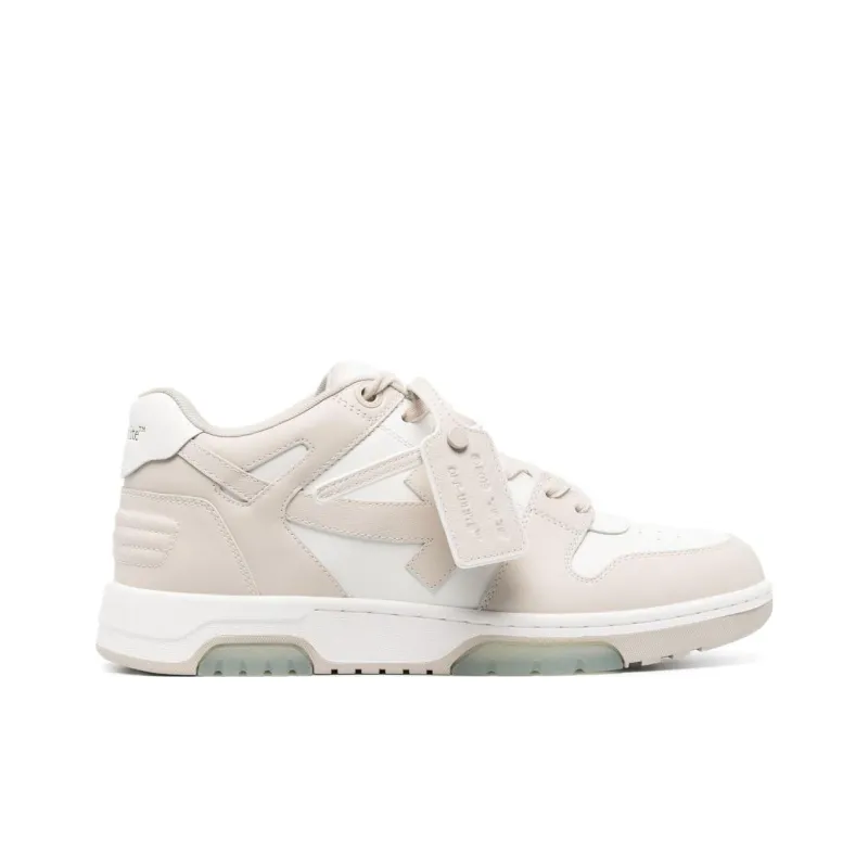 OFF WHITE Out Of Office Round Toe Lace Up Sneakers-1