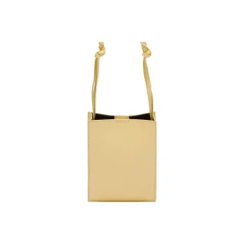 JIL SANDER Tangle Logo Debossed Small Shoulder Bag