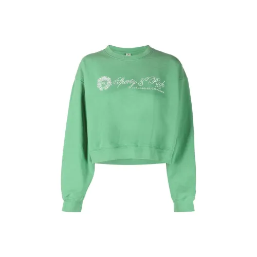 SPORTY & RICH Sweatshirts Unisex Green