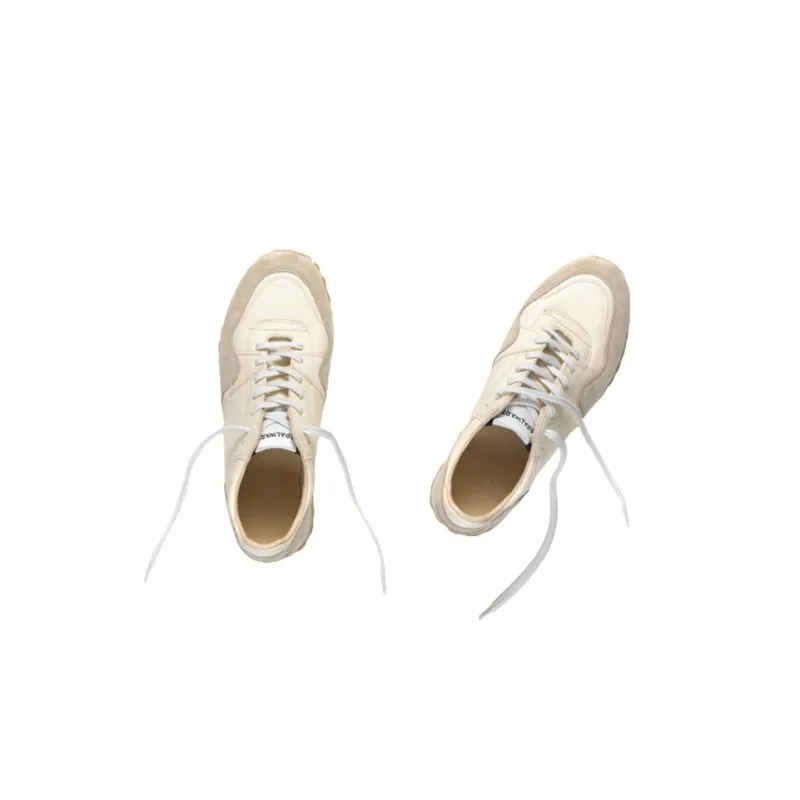 SPALWART Marathon Trail Low Slip Resistant Low Top Casual Shoes Unisex Beige Yellow-4