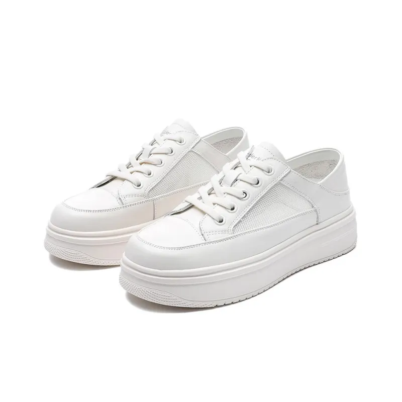 Spider King Low Top Skateboard Shoes Women's Ecru-4