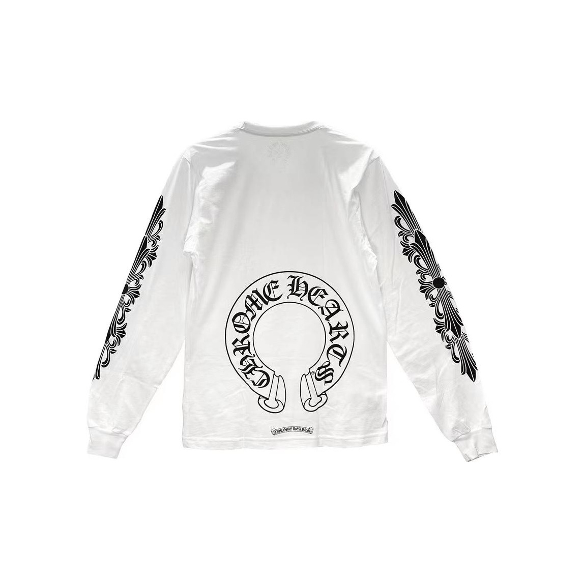 【Chrome Hearts】Horse Shoe L/S T-Shirt★長袖Ｔシャツ★White Chrome Hearts LA Exclusive Logo T-shirt -SHENGLI ROAD MARKET