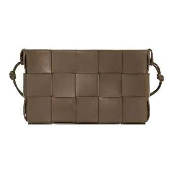 Bottega Veneta Calfskin Shoulder Bag Crossbody Bag Women's Brown