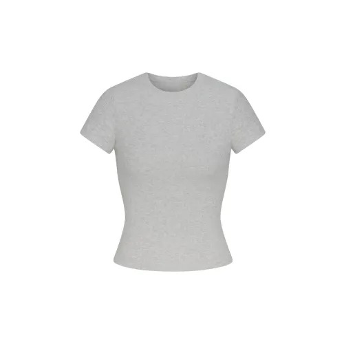 Skims T-Shirts Women's Light Heather Gray