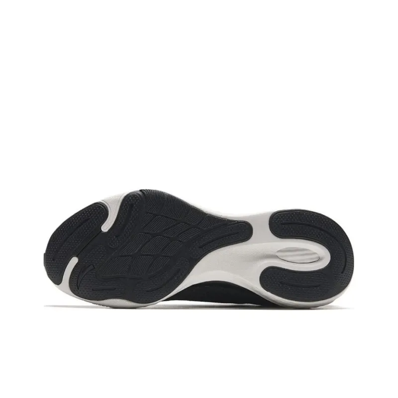 Anta Slip Resistant Low Top Running Shoes Men's Black White-4