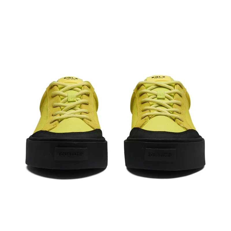 EQLZ EQUALIZER Fault 23 Lo Low Top Skateboard Shoes Unisex Ocean Yellow-4