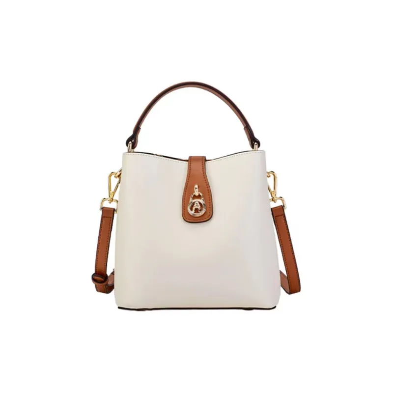 Hush Puppies Cow Leather Handbag, Shoulder Bag, Crossbody Bag Medium Size Women's Black-4
