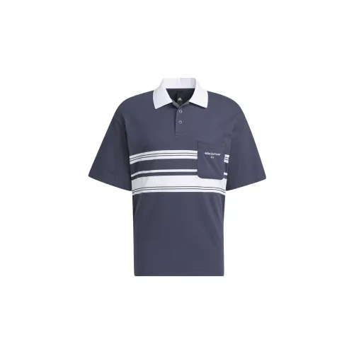 Adidas Light Sports Series Polo Shirts Men Dark Navy Blue