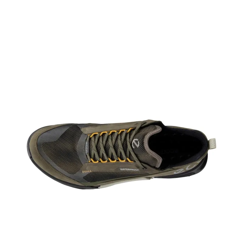 Ecco Biom 2.1 X MTN Wear Resistant Waterproof And Breathable Low Top Casual Shoes Men's Olive Green-3
