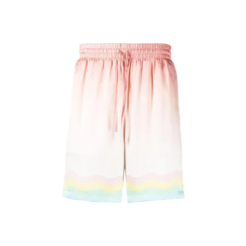 CASABLANCA Graphic-print Silk Shorts