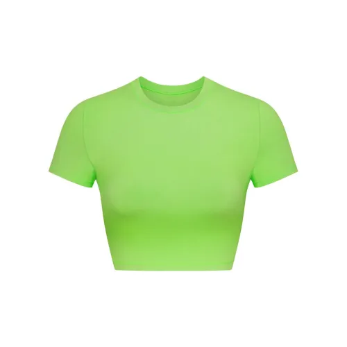 Skims T-Shirts Women's Neon Green